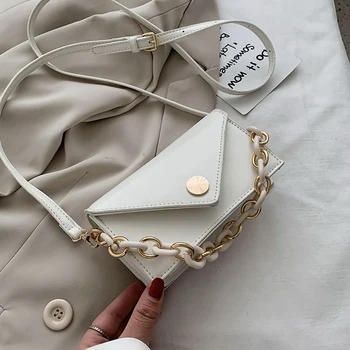 

Mini Solid Color PU Leather Crossbody Bags For Women 2020 Simple Handbags and Purses Female Travel Chain Cross Body Bag