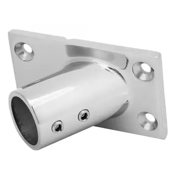 

Brass Boat Rail Fittings 60 Degrees Thickened Stainless Steel 316 Rail Fitting Rectangular Base 7/8in