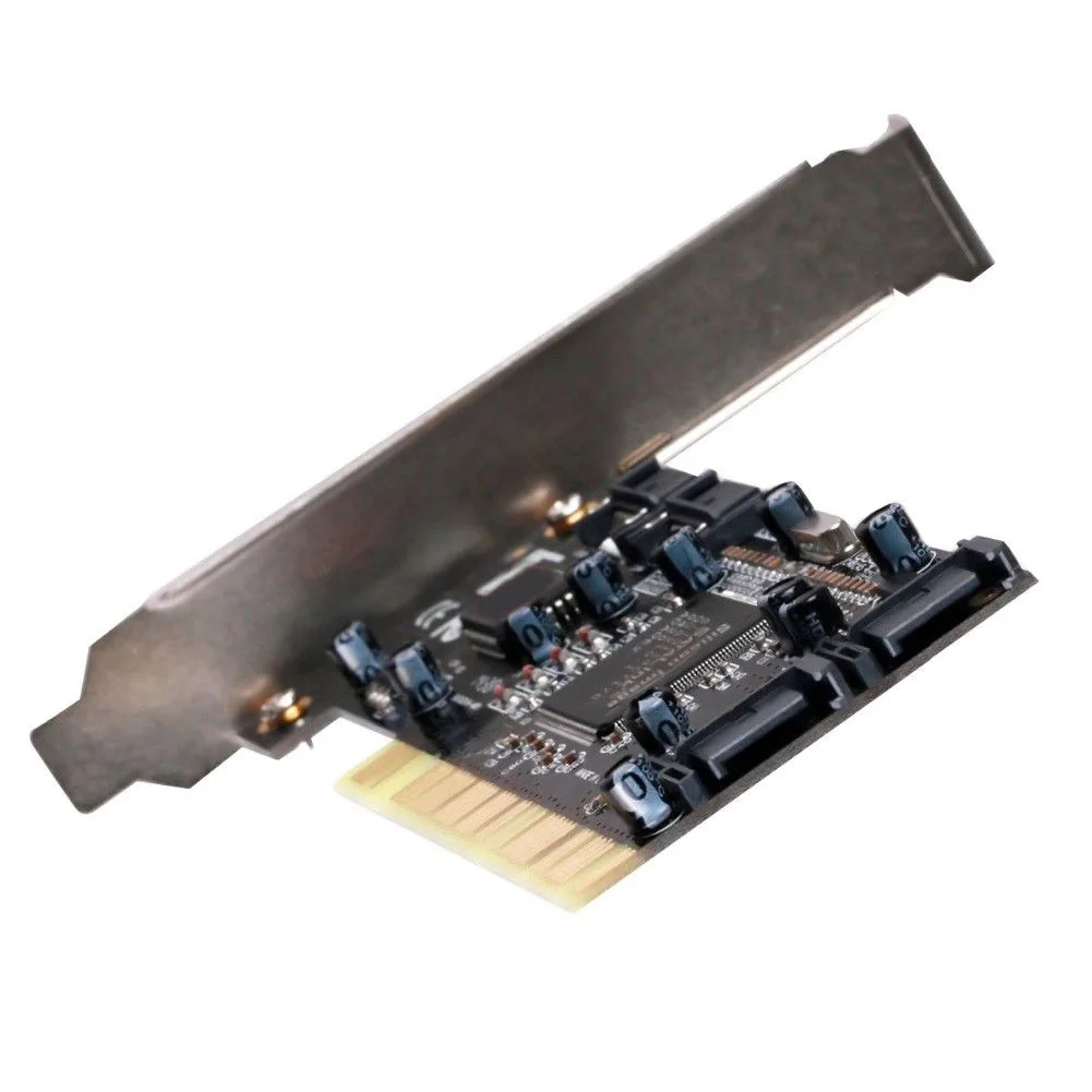 PCI SATA добавить на карту конвертер стабильный Plug Профессиональный 4 Порты легкое применение для настольных ПК с возможностью замены во время работы контроллера адаптер