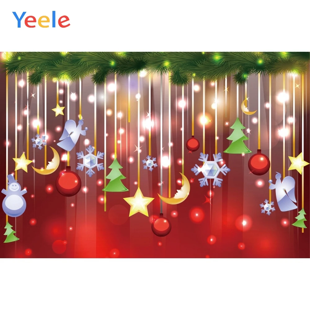 

Yeele Christmas Photocall Cartoon Light Decor Party Photography Backdrops Personalized Photographic Backgrounds For Photo Studio
