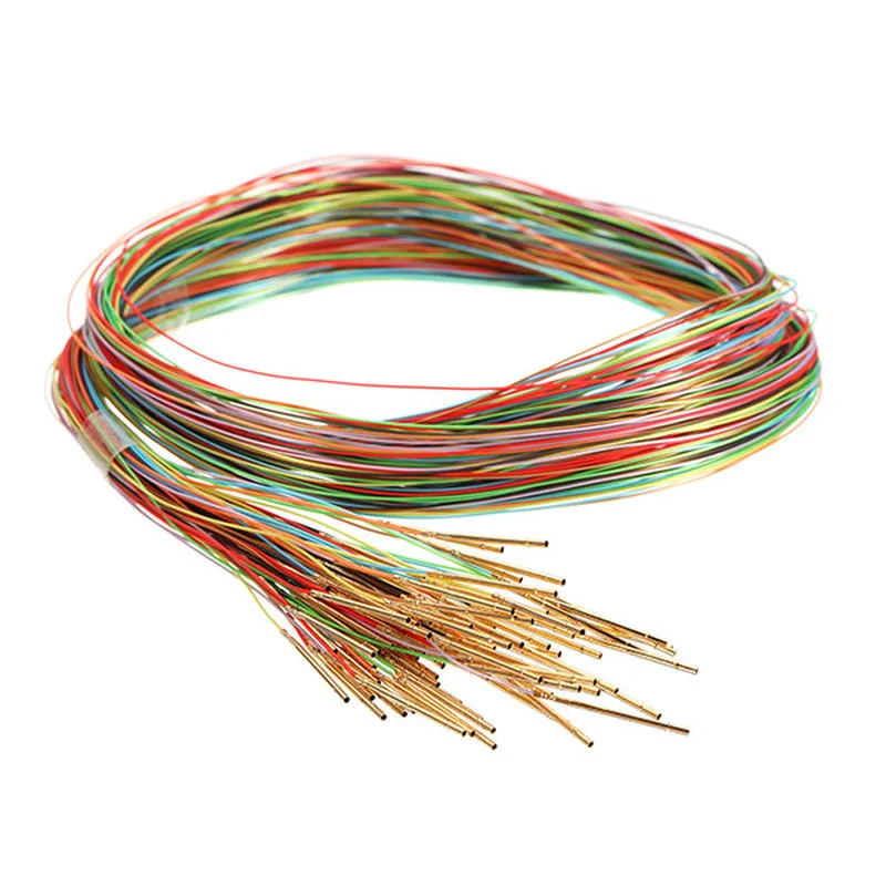 

200Pcs R50-2W7 3A Length 17.5mm Spring Test Probe Receptacle Pre-wired Tool