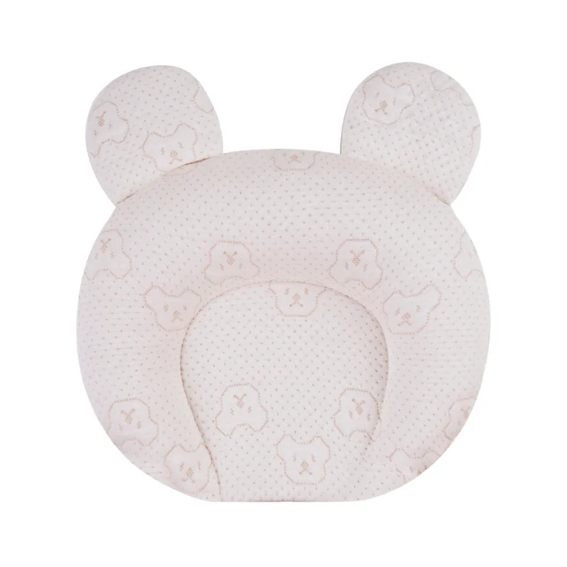 

Breathable Stereotypes Anti-Headrest Baby Protective Pillow 100% Cotton Latex Pillow Newborn 0-1 Years Old Head Shaped Pillow