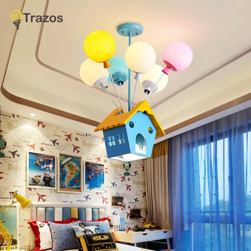 Потолочный светильник для детской комнаты, гостиной, ресторана, столовой, декоративный светильник s для дома, для детей, простой современный светодиодный потолочный светильник