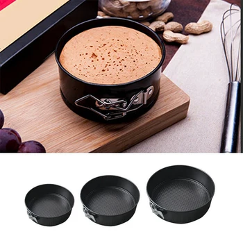 

Round Cake Tin Non-stick Spring Form Loose Base Baking Pan Tray 22CM