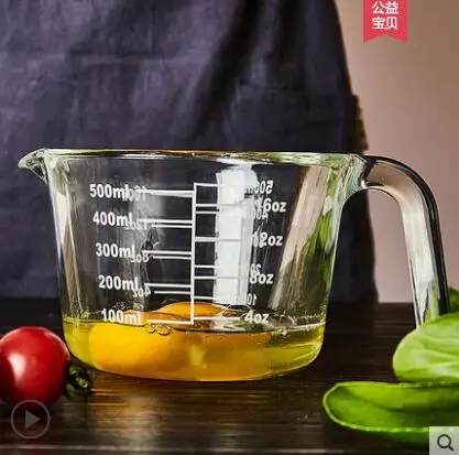 white scale 500ml 500/1000 мл стеклянный кувшин для вспенивания, чашка с цветами, кружки для кофе, молока, вспениватель молока со шкалой, латте, художественный кухонный доступ pf103101 - Цвет: white scale 500ml