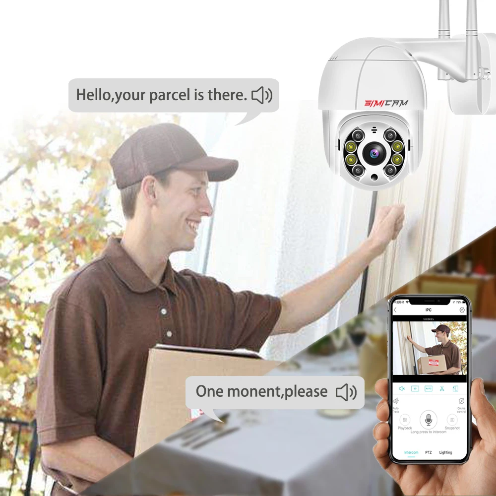 كاميرا IP واي فاي 4K رؤية ليلية