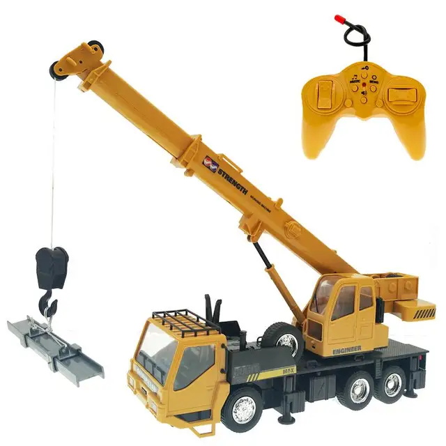 Rc Hoist Crane Model Engineering Car Toys For Children Birthday Xmas Good Gift Brinquedos Remote Control Freight Elevator 3