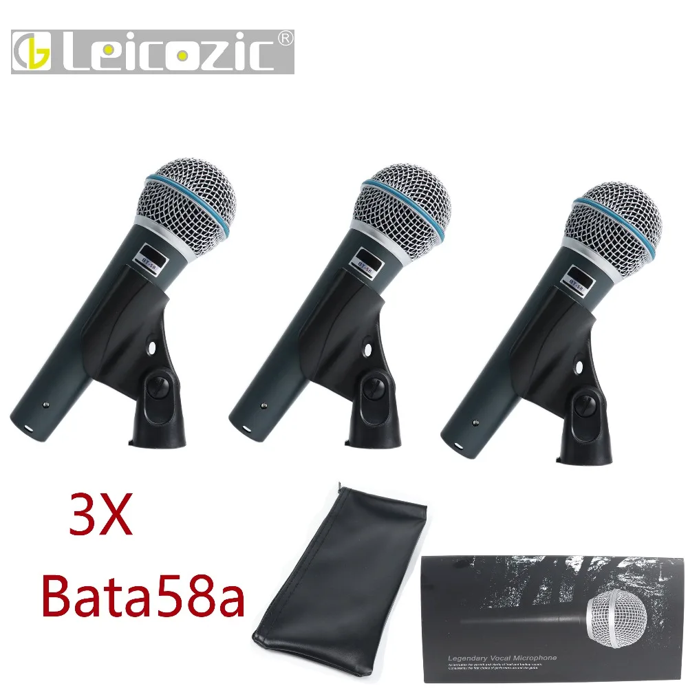 Leicozic Топ Bata58a X3 58a суперкардиоидный динамический микрофон с высоким выходом Неодимовый запись вокальный микрофон