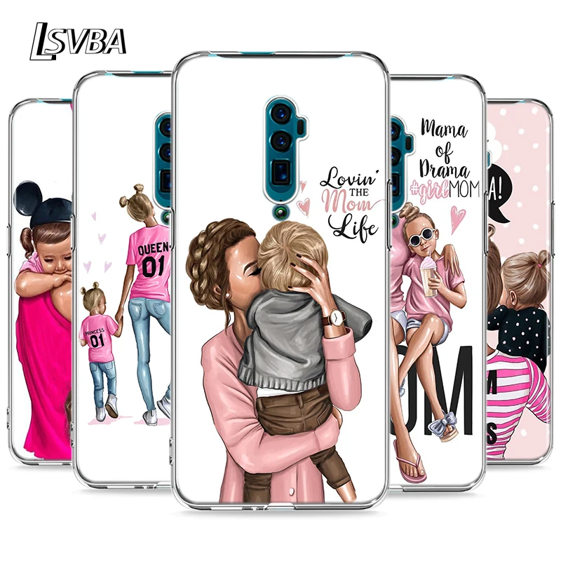 Чехол для OPPO Reno 4 3 Pro 10X Zoom 2 Z F ACE X2 5G Coque Baby Mom Girl Hot Fashion for A5 A9 2020 чехол телефона |