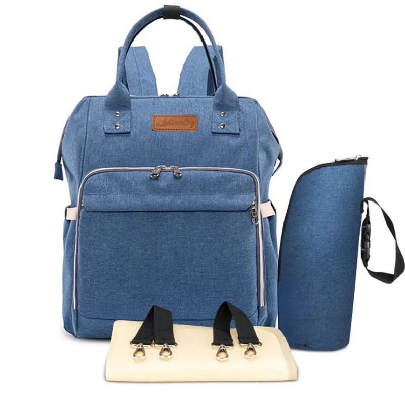  Fashion Travel Bag for Mom Multifunction 4pcs/set Mummy Maternity Diaper Nappy Bags Backpack Tote B