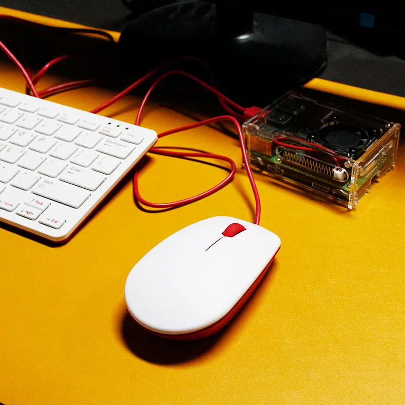 Официальная мышь Raspberry Pi поддерживает 4 поколения 4B/3B +/3B без