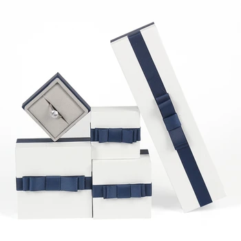 

Wholesale100PCS Bowknot Jewelry Packaging Box In Composite Materials For Ring Pendant Bracelet Jewelry box For Women