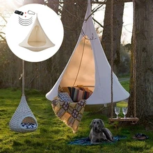 

Waterproof Outdoor Garden Camping Hammock Swing Chair Foldable Children Room Teepee Tree Tent Ceiling Hanging Sofa Bed