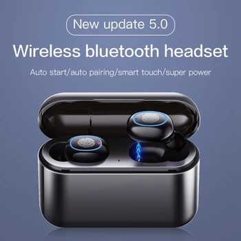 

TWS 5.0 Bluetooth Wireless Earphone A2 in Ear Earbuds Waterproof with Mic Hands-Free Ear Buds for iPhone Huawei Xiaomi