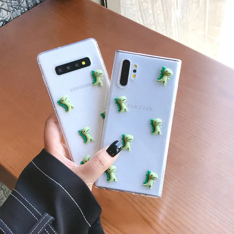 LPWZHMG мультяшный 3D Динозавр милый чехол для телефона samsung Galaxy Note 10 9 8 S10 Plus 5G