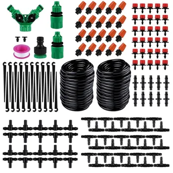 

149pcs 30m DIY Drip Irrigation System Automatic Spray Watering Garden Hose Adjustable Micro Drip Spray Watering Kits