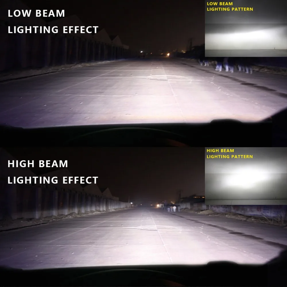 Nighteye Led H4 H7 H8 H9 H11 8000LM 50W 6500K Автомобильные светодиодные фары белые Противотуманные