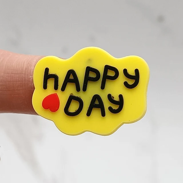 Novelty Design Cartoon With You PVC Shoe Charm Accessories Funny Diy Shoe Buckle Decor Fit Pins Croc Charms JIBZ Kid Party Gift J