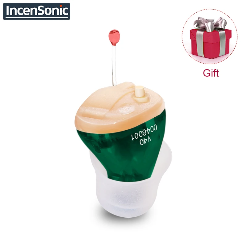 

IncenSonic ITC Digital Hearing Aids V40 6 Channels Mini Tuneable Sound Amplifier Portable Invisible Hearing Aid Dropshipping