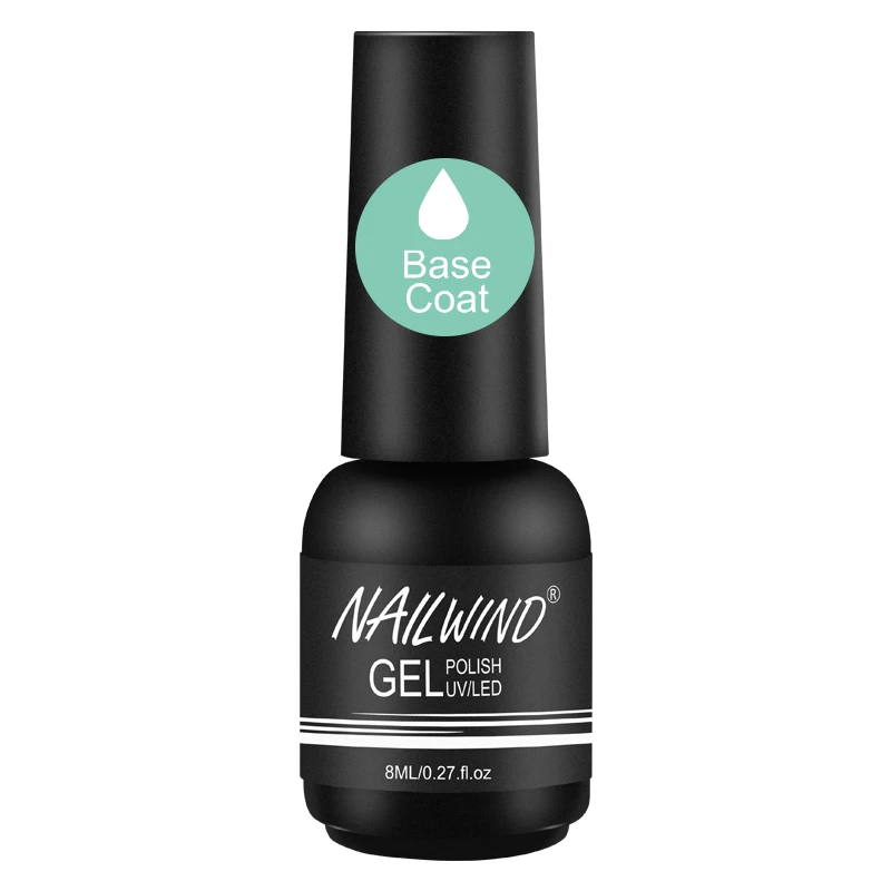 BASE COAT NAILWIND матовый гель для ногтей polsih Гибридный Полупостоянный УФ светодиодный базовый гель для ногтей для маникюра Набор гель-лака - Цвет: BASE COAT