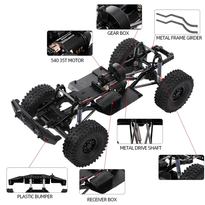 313 мм модель лист рамы транспортного средства для 1/10 Rc Гусеничный Авто Scx10 Scx10 Ii 90046 90047