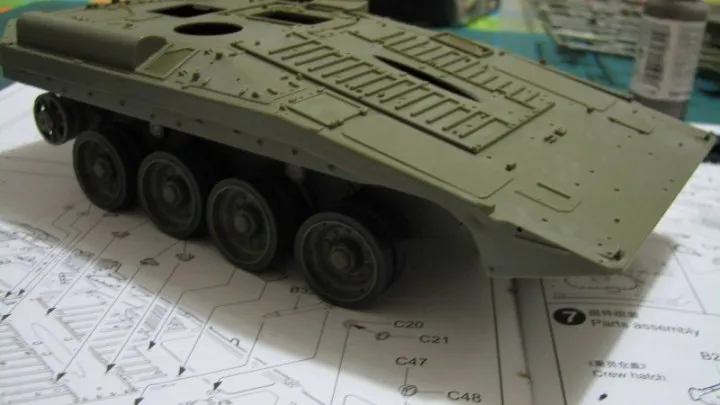 TRUMPETER Собранный Танк модель 00309 1/35 Швеция Strv103b главный боевой танк мировые автомобили