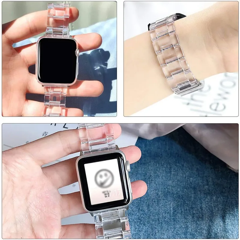 Ремешок для Apple Watch 38 мм 40 42 44 с закаленным стеклом защиты экрана сменный