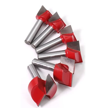 

6PCS 8mm Shank Cleaning Bottom Milling Cutter Router Bits Woodworking Tool Power Tool & Air Tool Accessories
