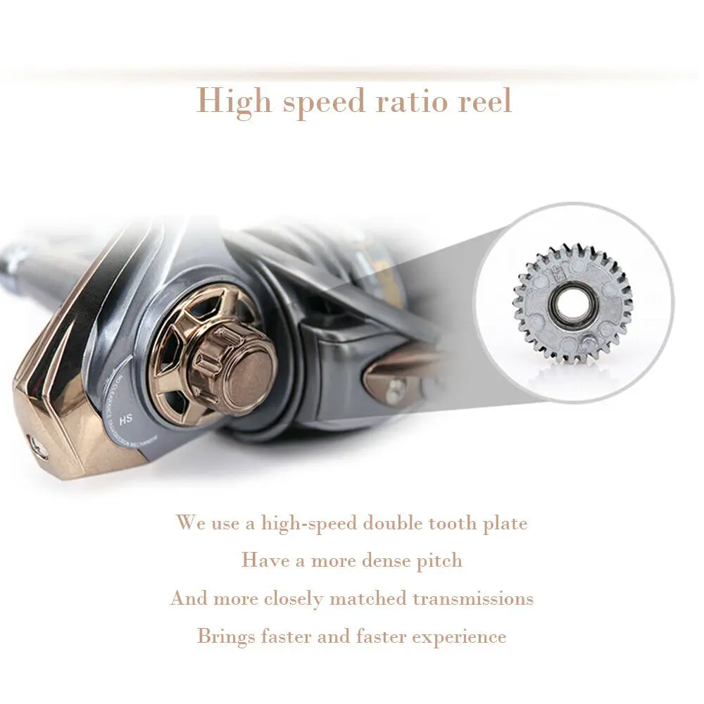 Metalen Spoel Vissen Reel Ultral Licht высокоскоростная катушка 7,1: 1 6,7: 1 спиннинговая катушка 5+ 1BB 8 кг Макс. Плавное литье Wiel voor Bass