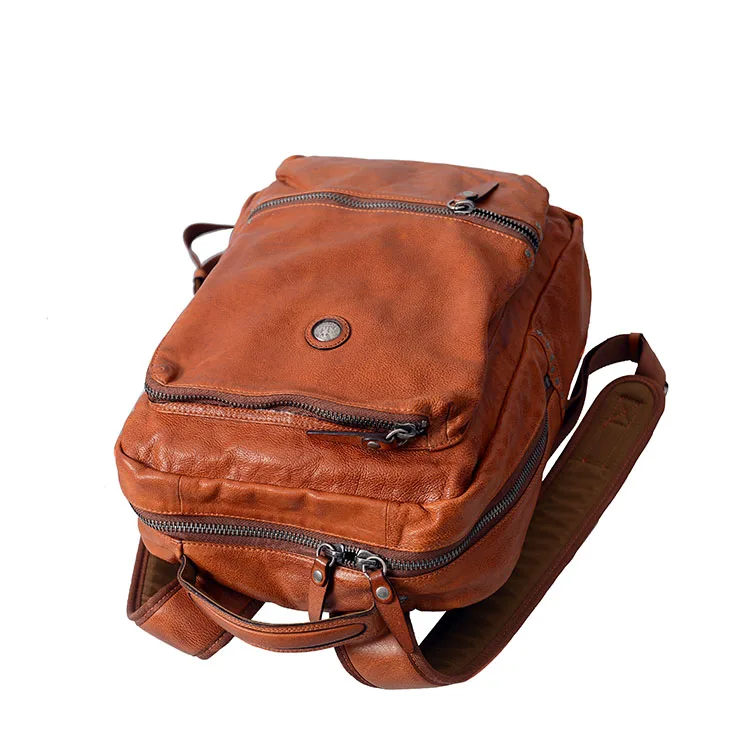 Мужской рюкзак из натуральной кожи, сумка на плечо, кожаная сумка для ноутбука, мужские рюкзаки, модные трендовые ручные сумки для путешествий с большой вместительностью