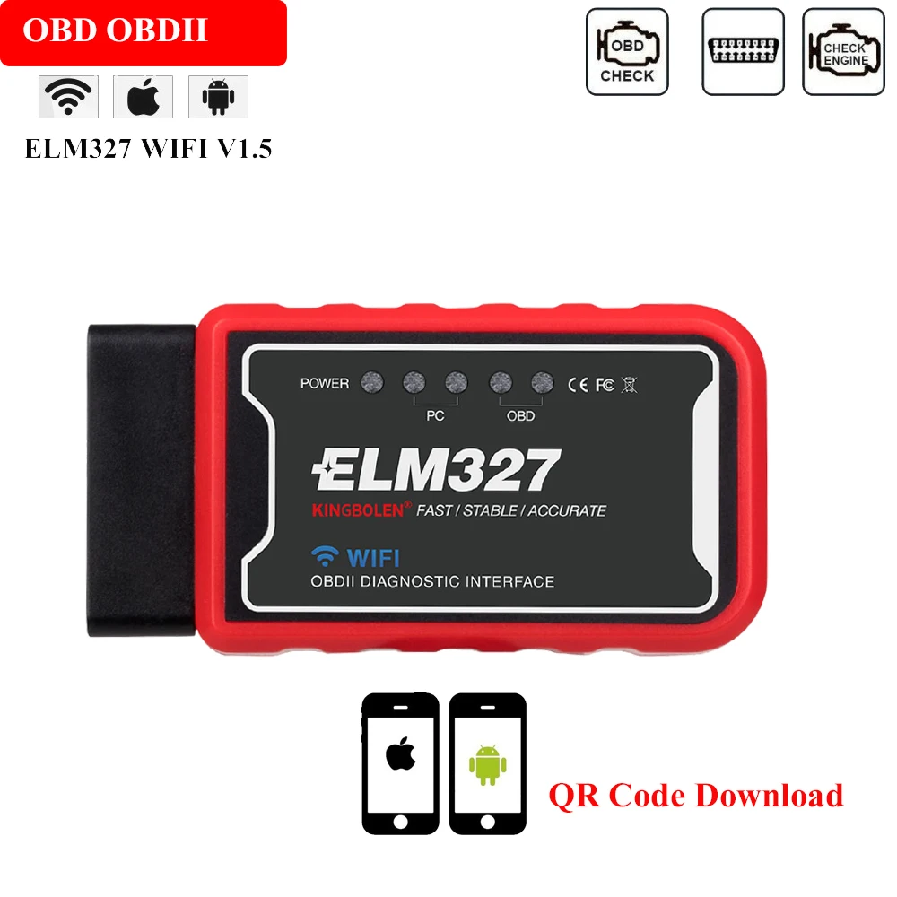 Автомобильный сканер для Android Torque WIFI V1.5 ELM 327 OBDII Subaru B4 2008/Forester 2017 2018 Legacy 2004 XV