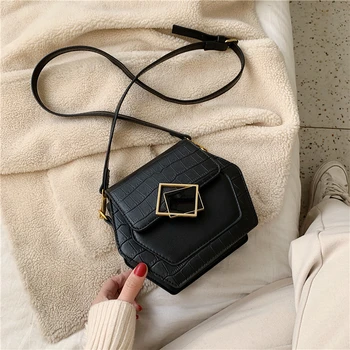 

Stone pattern shoulder messenger bag 2019 winter new women's bag fashion casual small bag mobile phone bag