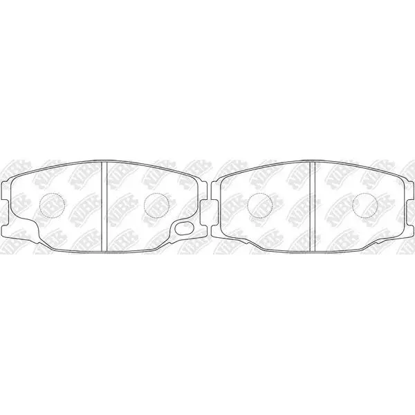 Колодки тормозные дисковые NIBK PN3407