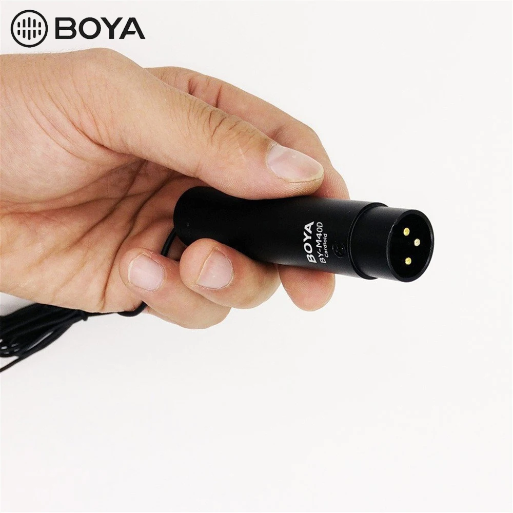 BOYA BY-M4OD XLR Lavalier конденсаторный микрофон с отворотом клип на микрофон для камеры с всенаправленным полярным узором для видеокамер