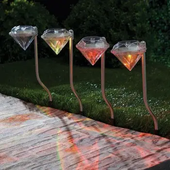 

Solar Light Automatic Sensor Recharged Lighting Lawn Lamps Lighting 6-8 Hours Bright Floor Lights Outdoor Lamp