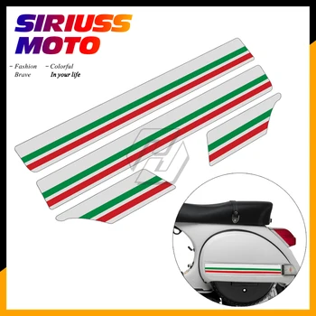 

Motorcycle Side Panel Reflective Stickers Case for Vespa PX T5 Scooter-5 Decal