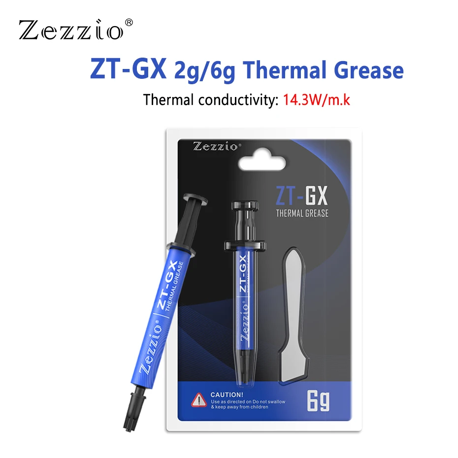 ZEZZIO ZT-GX 2g/6g 14 3 W/mk тепловой силиконовый охлаждающий вентилятор VGA GPU | Компьютеры и