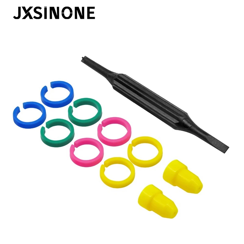 

JXSINONEOscilloscope Probe Accessories Capacitance Non-inductance Screwdriver Mark Four Color Ring IC Cap Compatible with Probes
