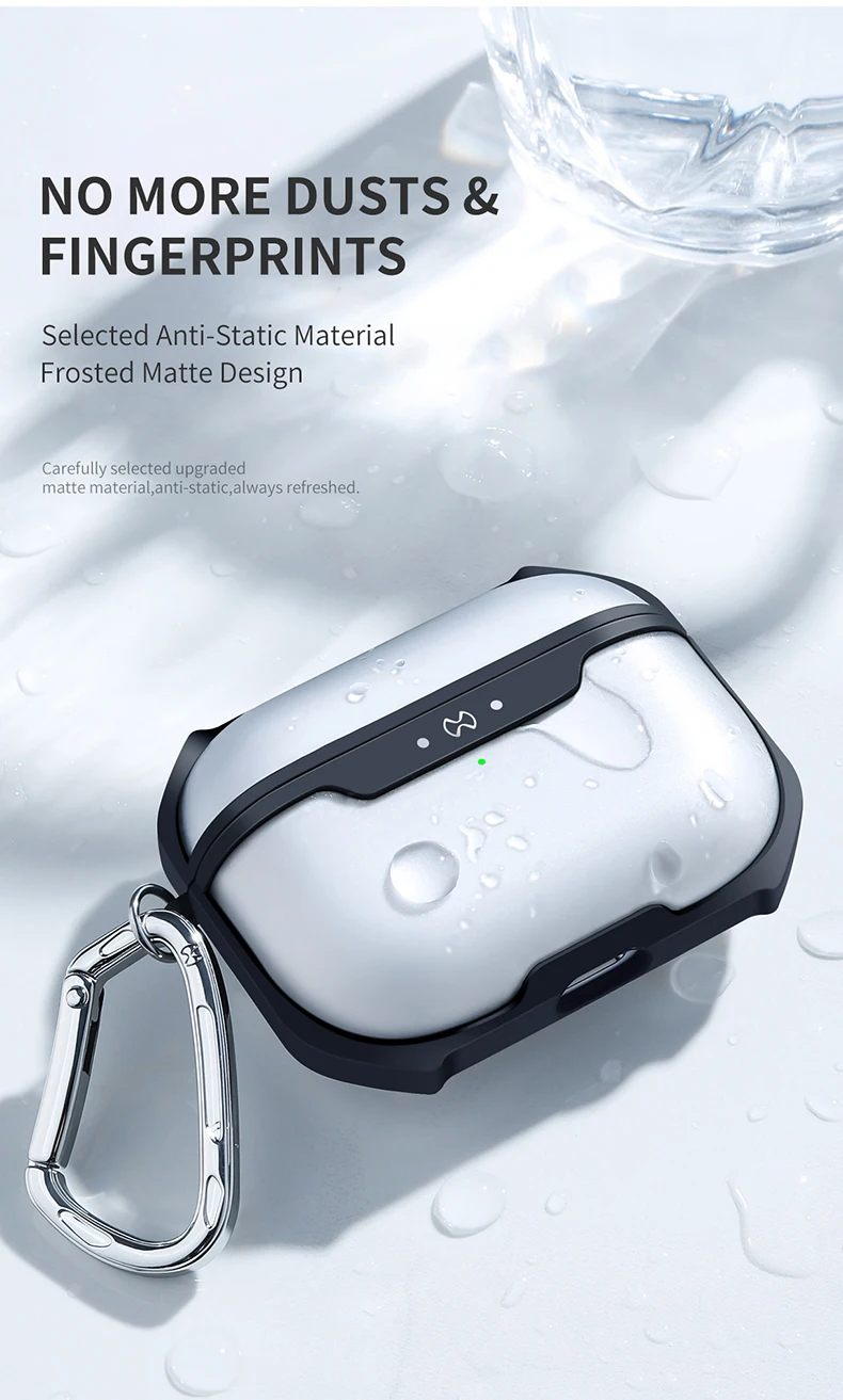 Для AirPods Pro Чехол прозрачный защитный чехол Bluetooth Наушники Подушка безопасности бампер с брелок Крюк для Airpods 3 крышка
