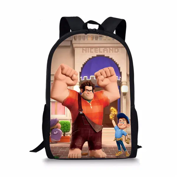 HaoYun, модный детский рюкзак, Wreck-It, Ральф, сумки для книг, для мальчиков, Mochila Infantil, От 1 до 6 лет, Ральф, школьная сумка, детский рюкзак - Цвет: CDWX4345C