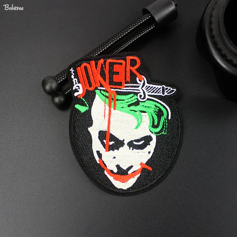 Удивительный Джокер железные нашивки в полоску для одежды куртка украшение для рюкзака вышитые креативный значок наклейки