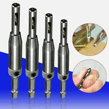 

4pcs HSS Self-centering Hinge Tapper Core Drill Bit 5/64" 7/64" 9/64" 11/64" Milling Cutter Drawer Guide Hole Puncher Woodwook