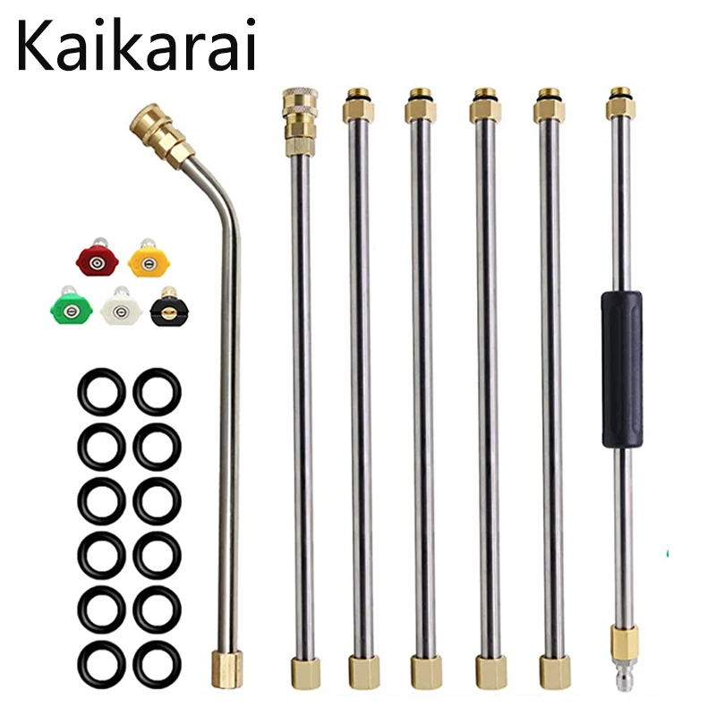 

Gutter Cleaner for Pressure Washer, Replacement Extension Wand and Gutter Attachment, 1/4 Inch Quick Connect, 8.5-Feet