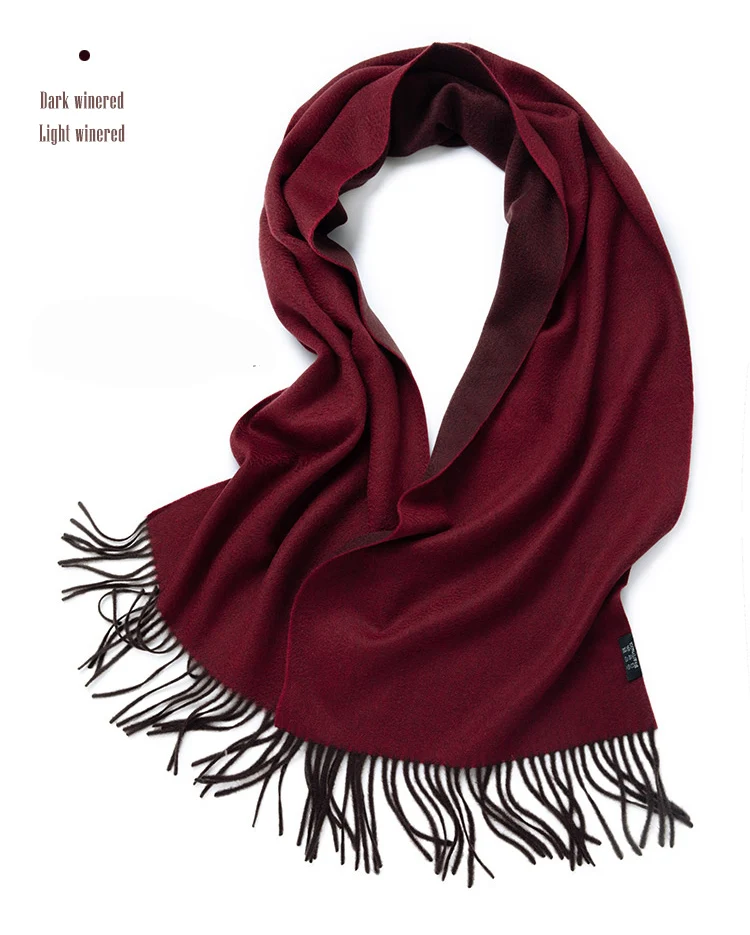 Wolle Schal Frauen doppelseitige Winter Frauen Kaschmir Schal Pashmina Schals Und Wraps Weiblich Foulard Hijab Wolle Stolen Schals – Detail 20