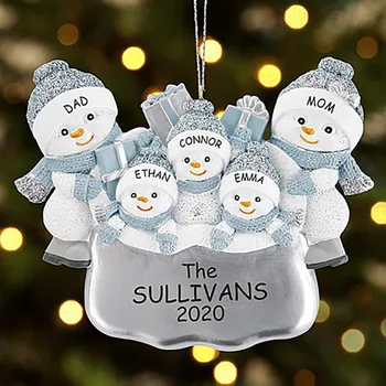 

Christmas Decorations Family Snowman Christmas Tree Decor Ornaments Christmas Pendant Merry Christmas Decor 2020 Happy New Year