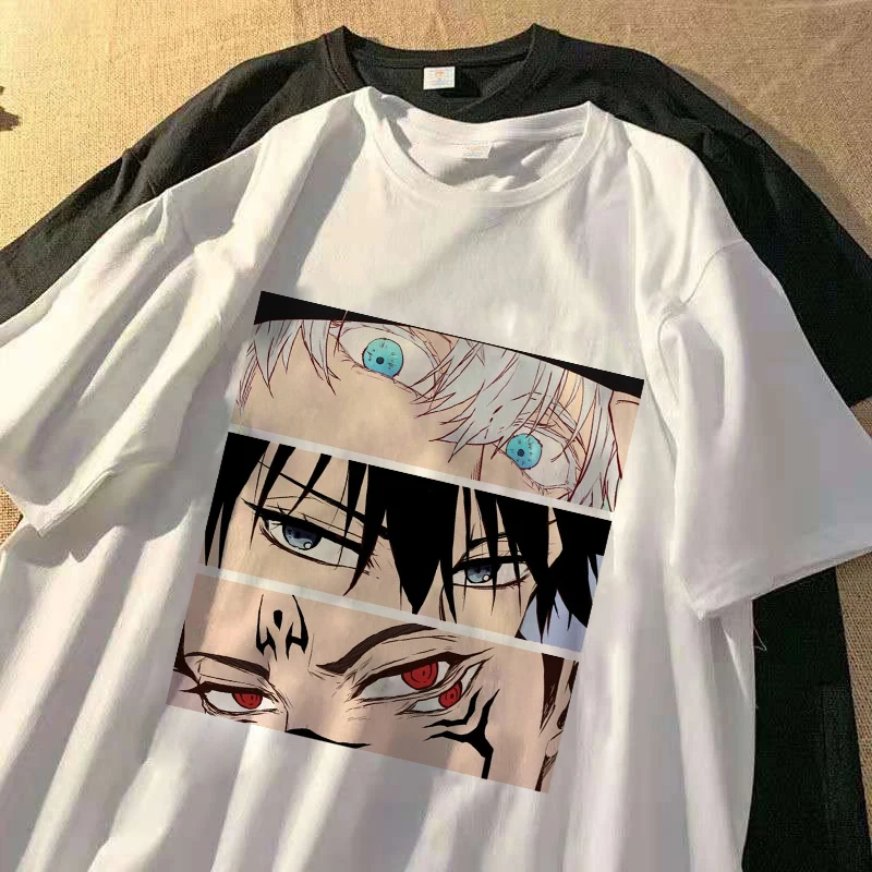 2021 T-shirt Manga Japanese Anime Jiu-Jitsu Kaisen T-shirt Men's Gojo Goto Top Yuji Itadori Graphic T-shirt Cool Women's T-shirt cheap graphic tees Tees