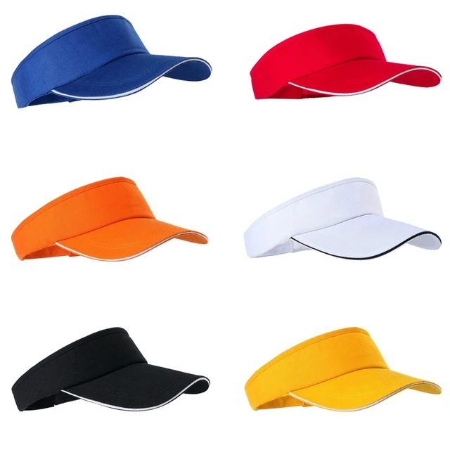 Sun Hats Adjustable Unisex Men Women Plain Sun Visor Sport Golf