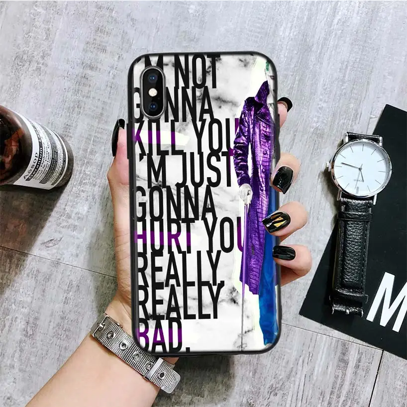 Джокер Отряд Самоубийц черный чехол для телефона Apple IPhone 11 Pro XS MAX XR 7 8 6S Plus X 10 Ten 5 5S SE Coque Shell - Цвет: BA288-10