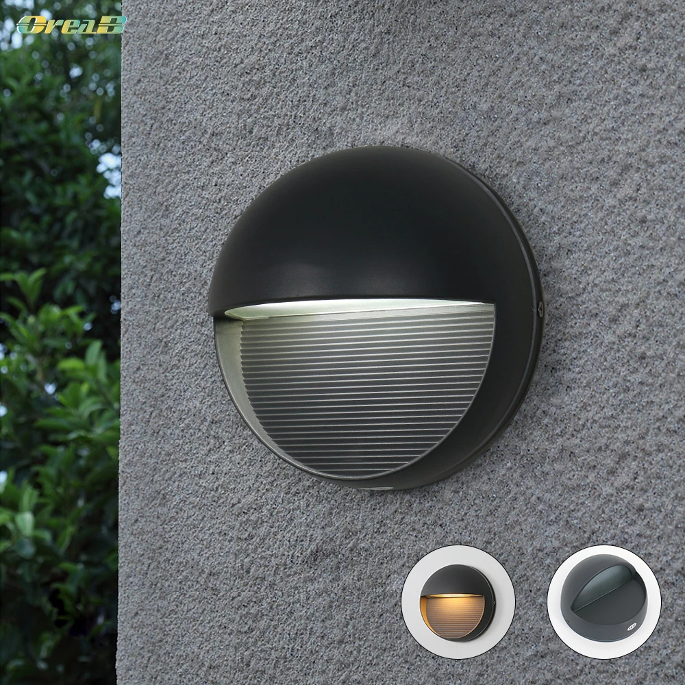 10 Led Contemporary Garden Exterior Modern Wall Lamp Outdoor Art Deco Wall Sconce Light Fixtures Lighting Ip65 Warterproof 5W