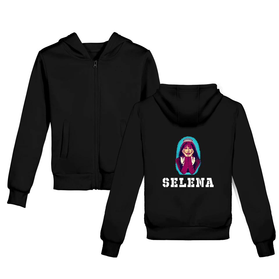 80s Singer selena quintanilla/Детская толстовка на молнии, Крутая толстовка модная мягкая толстовка на молнии для мальчиков и девочек 100-150 см, детские толстовки, толстовка